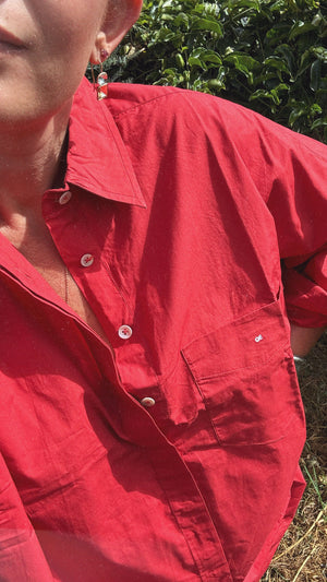 Riv Shirt, <i>tomato</i>