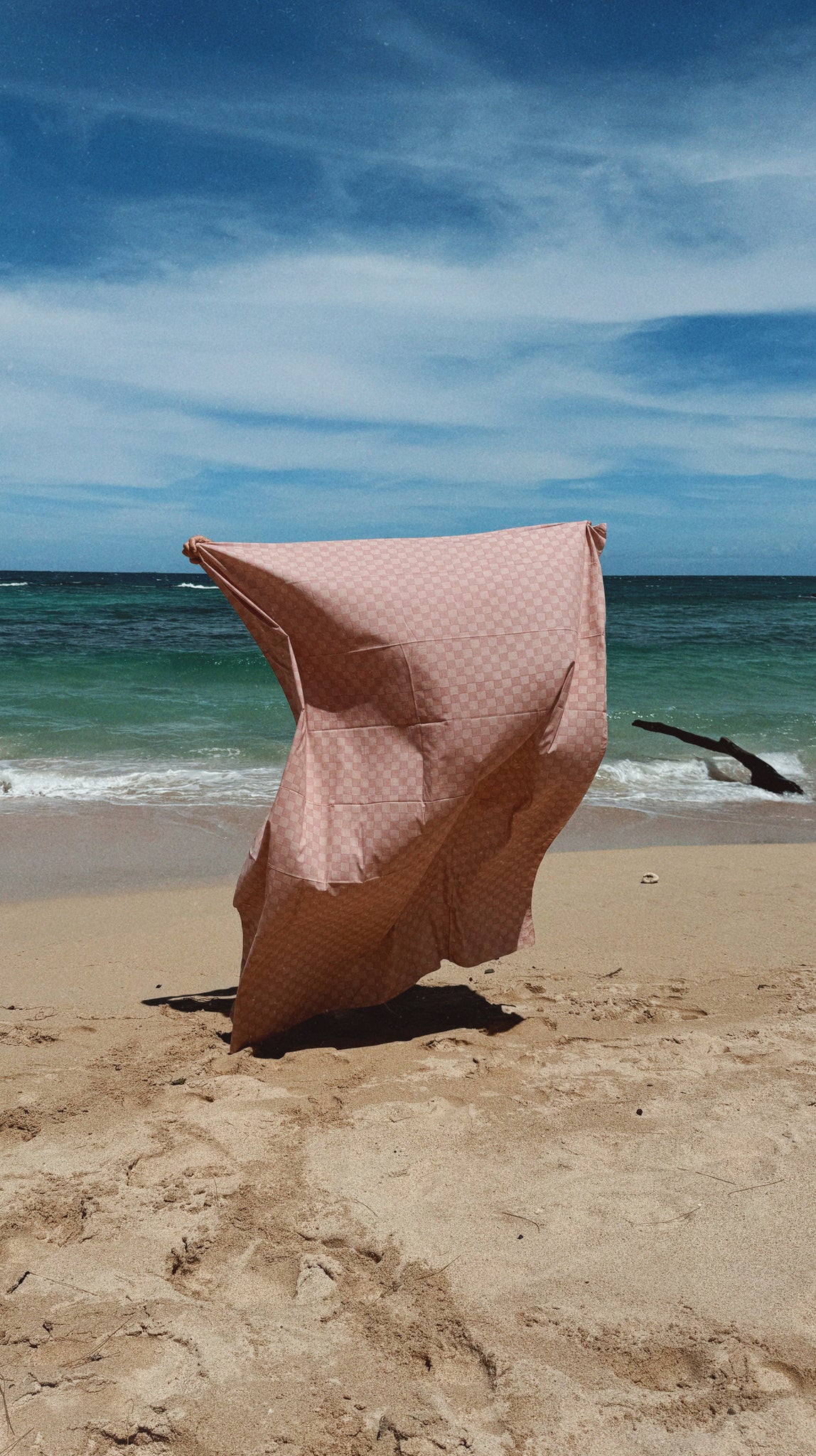 Wyeth Sarong, <i>pink+nude check</i>