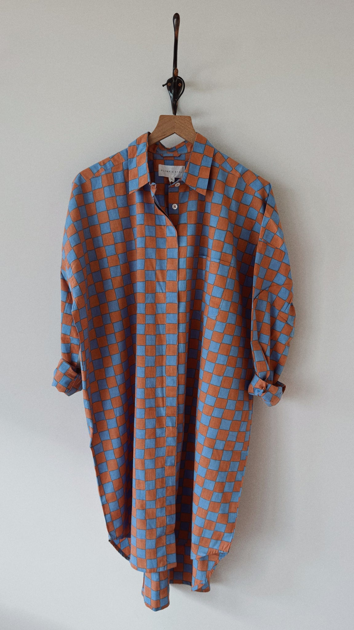 Missy dress, <i>lilac peach check</i>