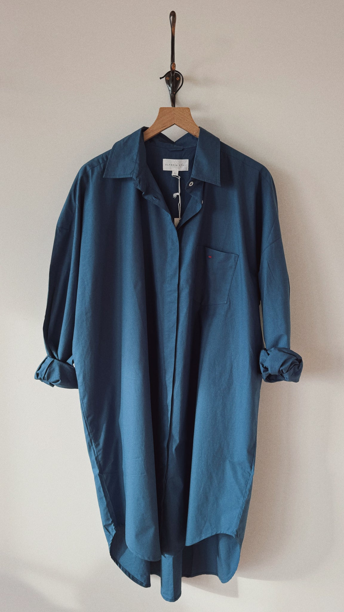 Missy dress, <i>indigo poplin</i>